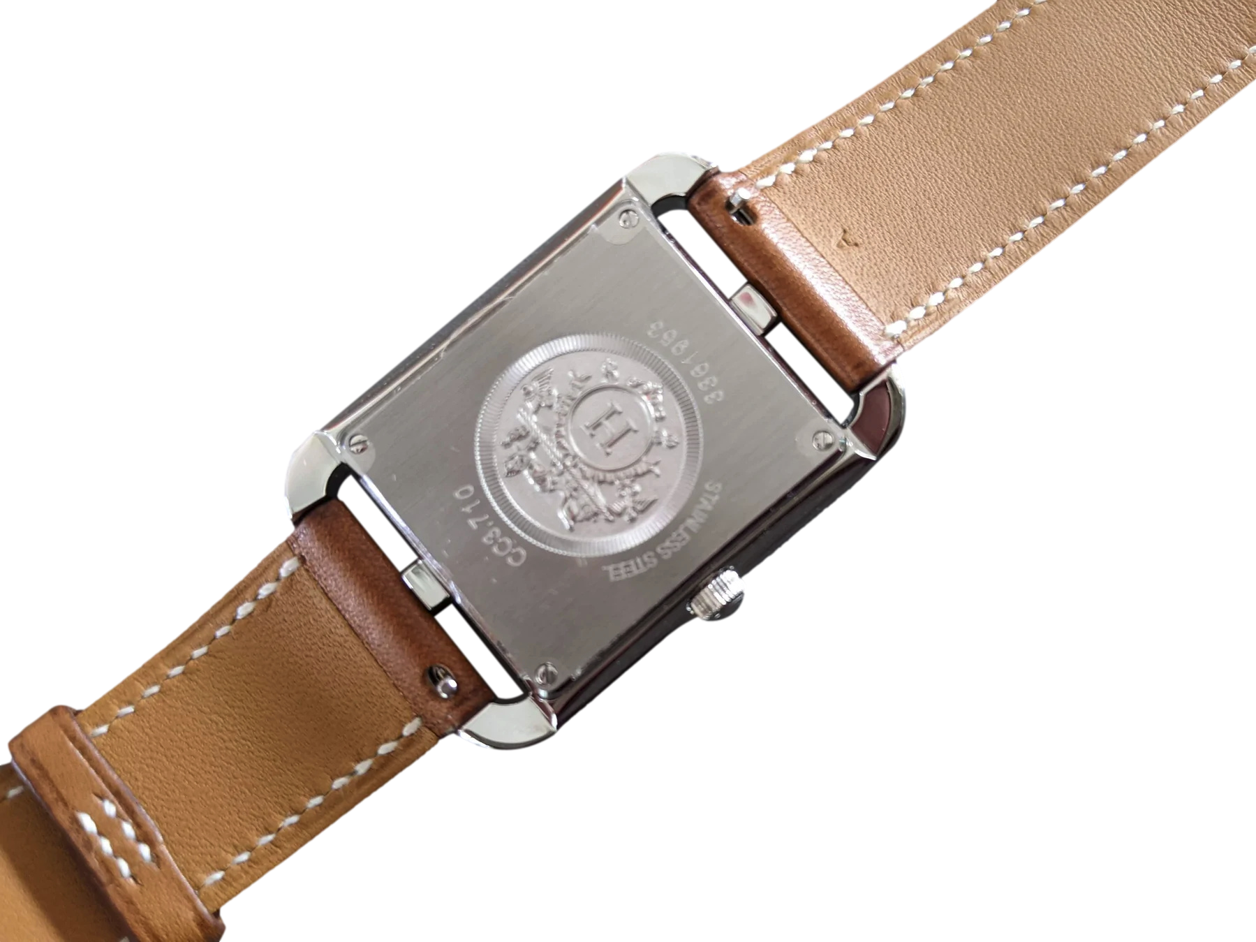 Hermes [M03] Barenia "Double Tour Cape Cod" Watch Large Model 37 mm