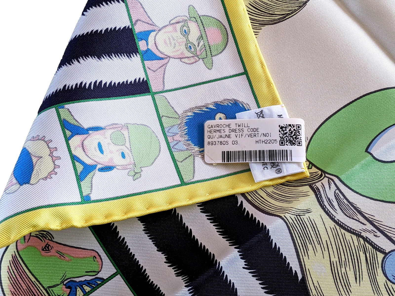 HERMES [G1] Jaune Vif/Vert/Noir 