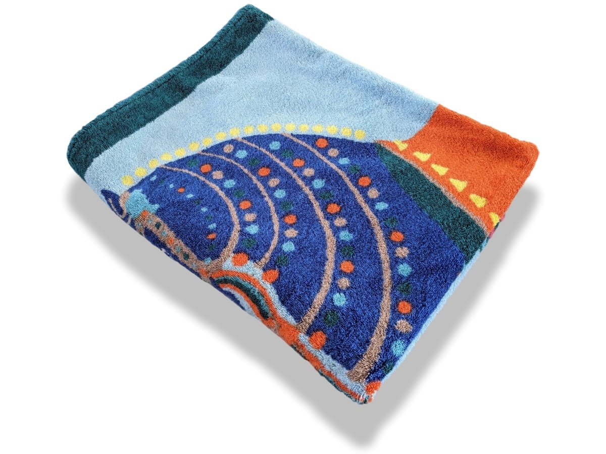 Hermes Duck/Sky/Orange CHEVAL Horse Tapis de Plage Terry Beach Towel 150 x 90cm cm - poupishop
