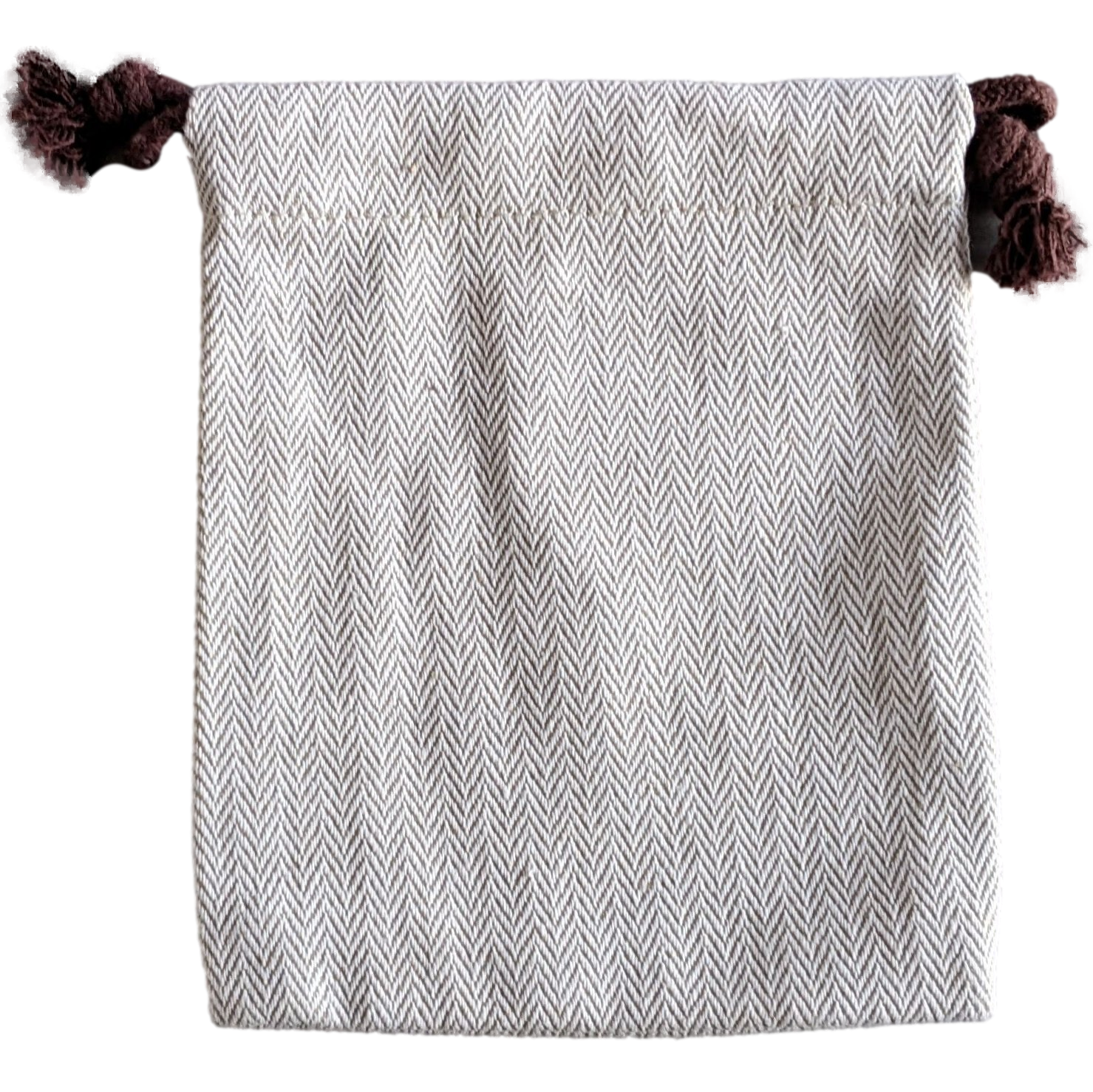 Hermes [H01] Toile Chevron Dust Cover Bag Herringbone Canvas 11 x 13,5 cm