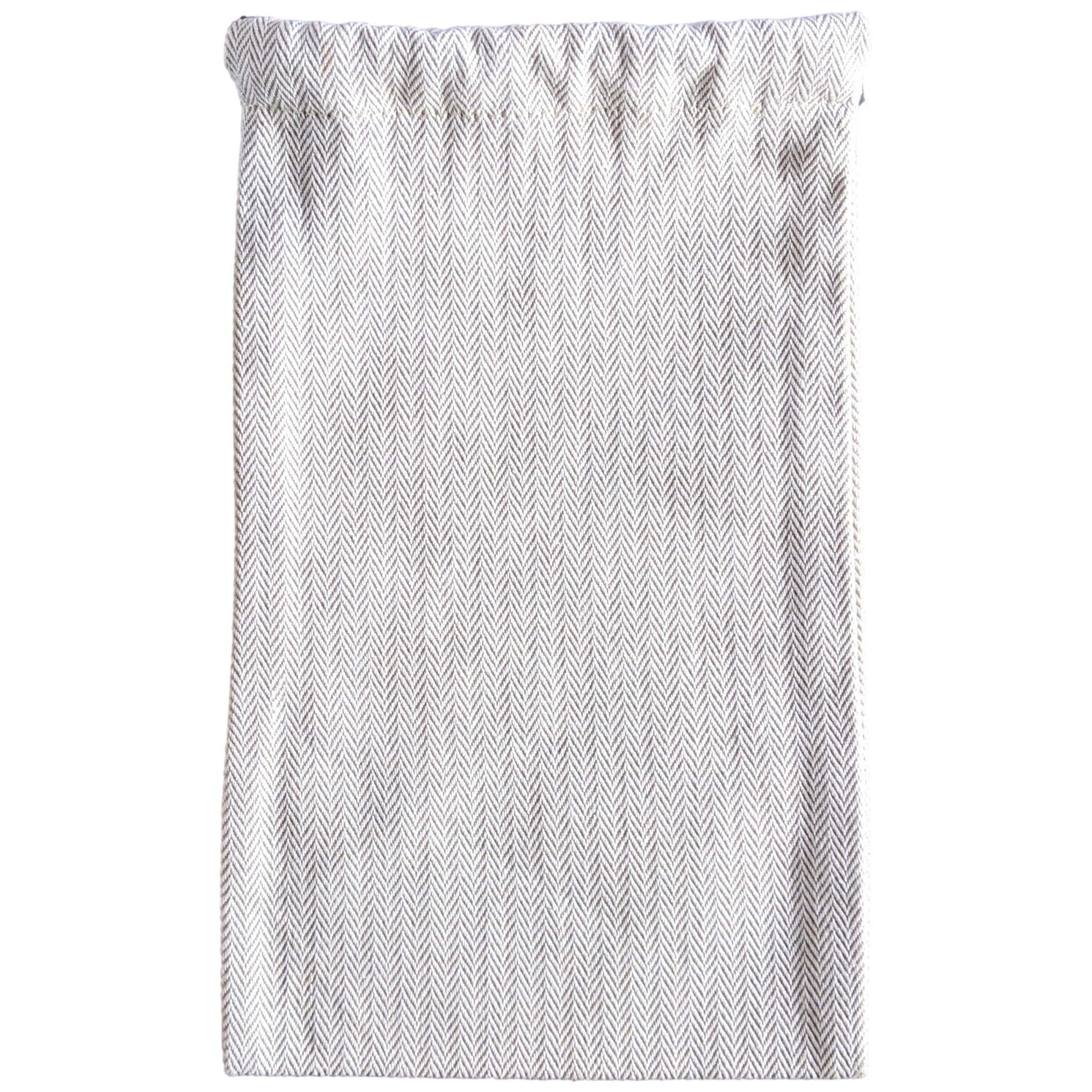 Hermes [H02] Toile Chevron Dust Cover Bag Herringbone Canvas 13 x 22 cm
