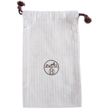 Hermes [H02] Toile Chevron Dust Cover Bag Herringbone Canvas 13 x 22 cm
