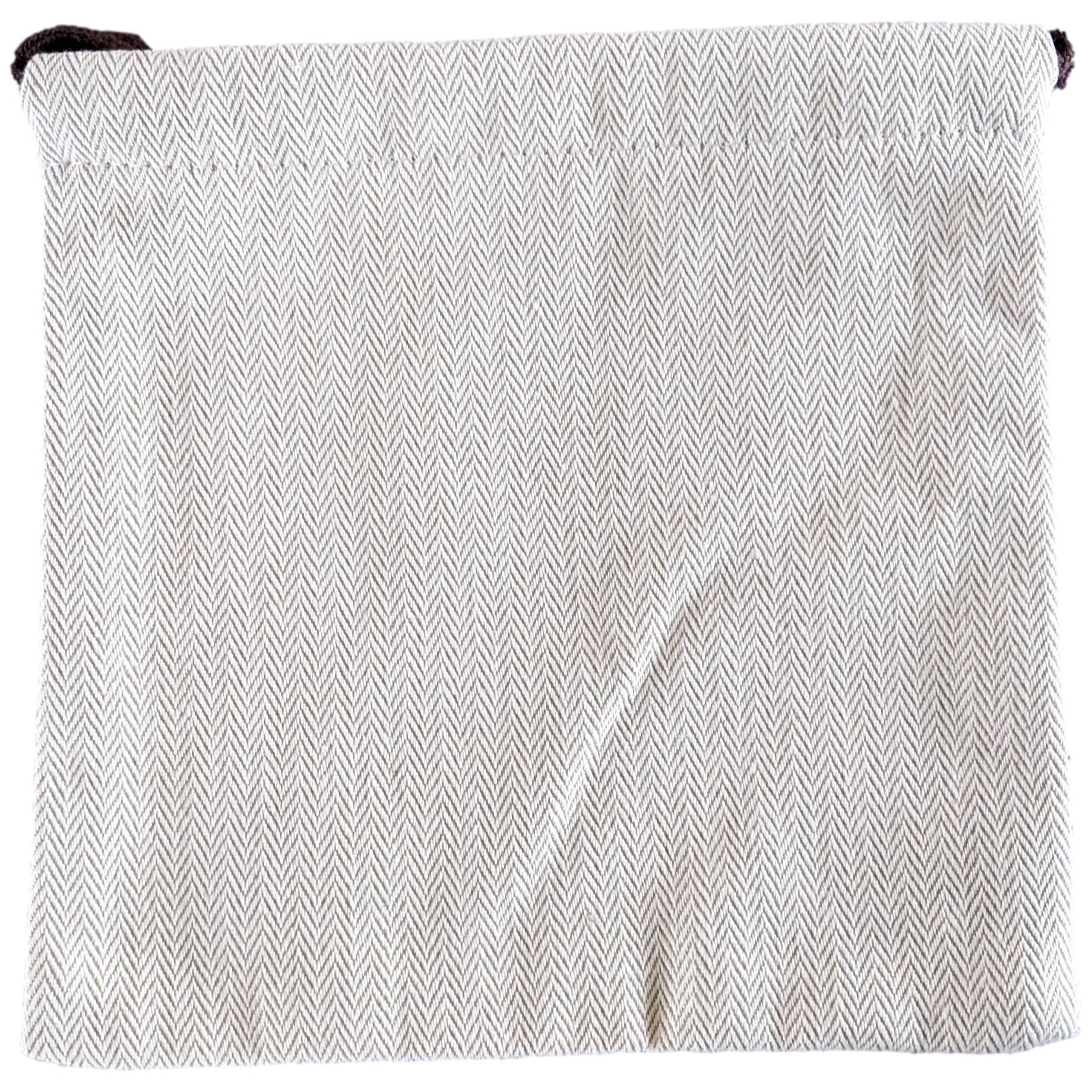 Hermes [H07] Toile Chevron Dust Cover Bag Herringbone Canvas 18 x 17 cm