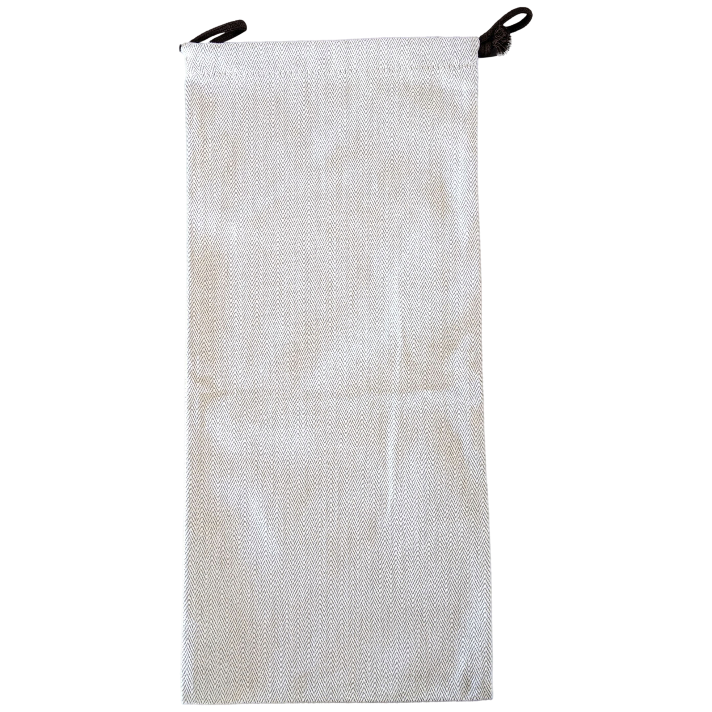 Hermes [H10] Toile Chevron Dust Cover Bag Herringbone Canvas 18 x 40 cm