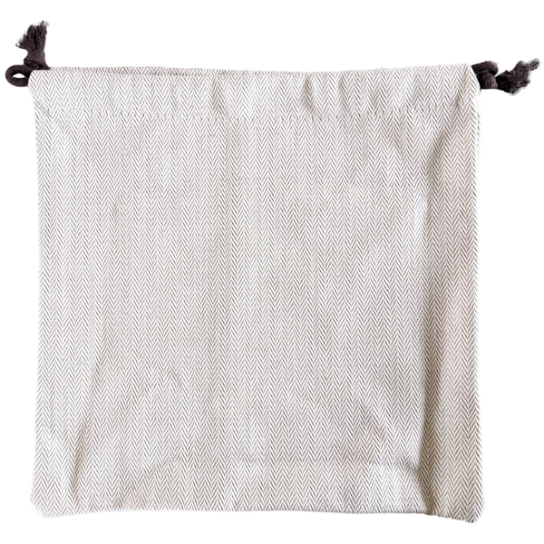 Hermes [H06] Toile Chevron Dust Cover Bag Herringbone Canvas 21 x 21 cm