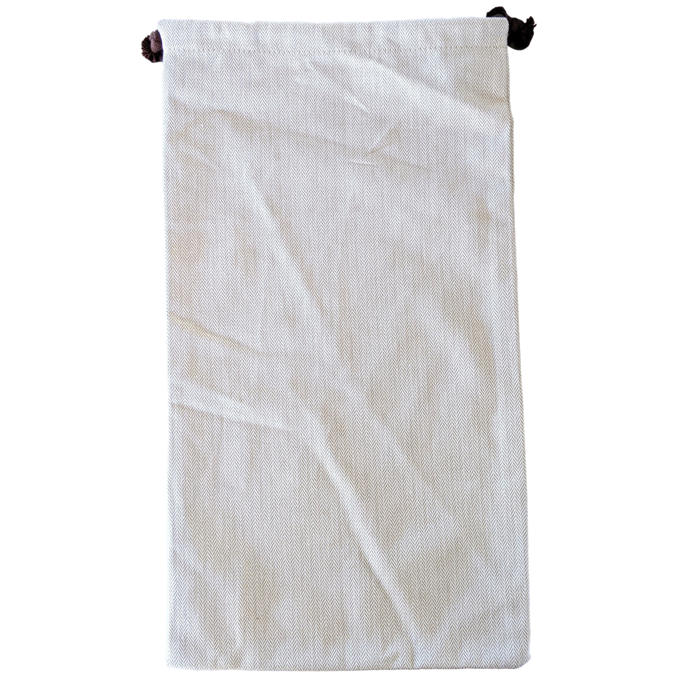 Hermes [H12] Toile Chevron Dust Cover Bag Herringbone Canvas 22 x 41 cm