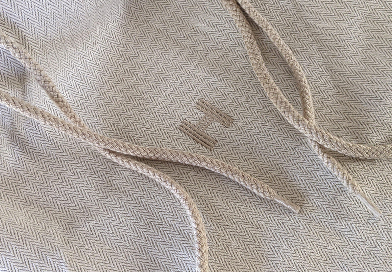 Hermes [H08] Toile Chevron Dust Cover Bag Herringbone Canvas 23 x 38 cm