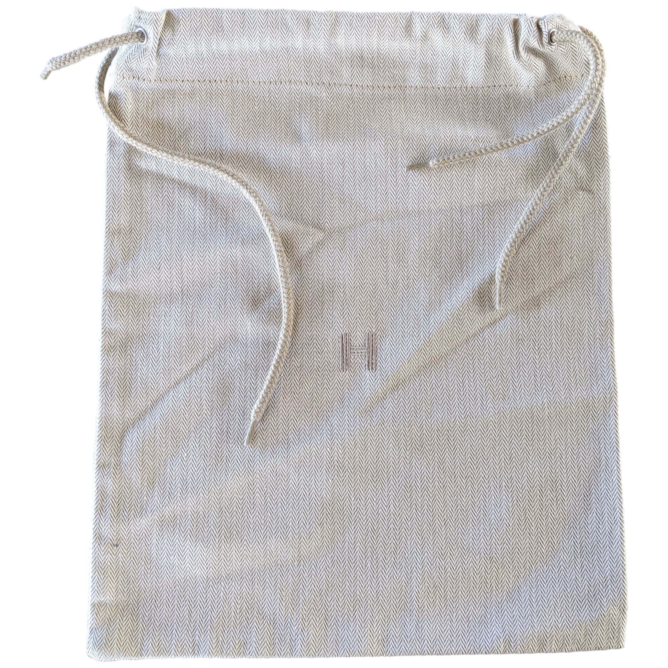 Hermes [H09] Toile Chevron Dust Cover Bag Herringbone Canvas 28,5 x 36 cm