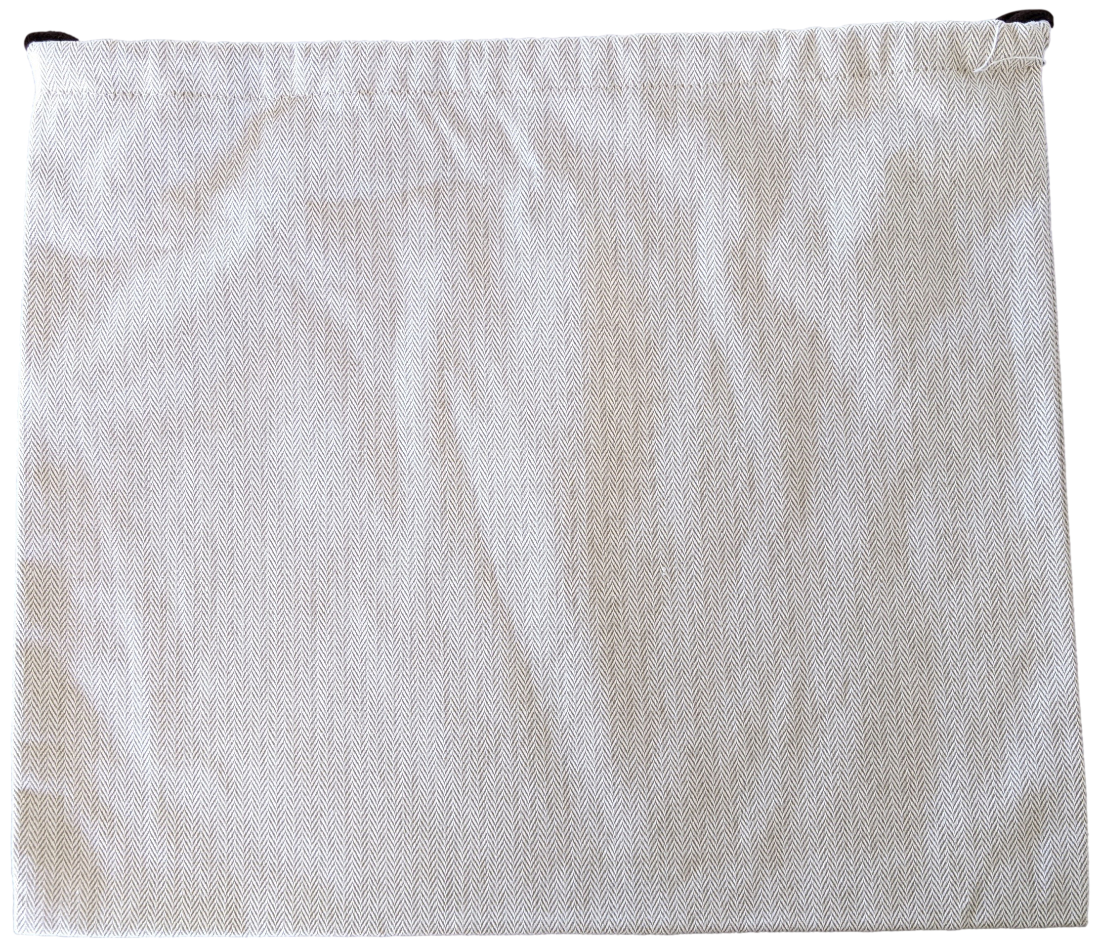 Hermes [H15] Toile Chevron Dust Cover Bag Herringbone Canvas 38 x 32 cm