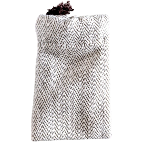 Hermes [H04] Toile Chevron Dust Cover Bag Herringbone Canvas 5 x 8 cm