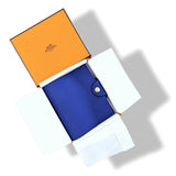 Hermes Electric Blue Togo Calfskin ULYSSE MINI NoteBook Cover, BNIB! - poupishop