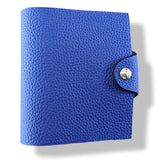 Hermes Electric Blue Togo Calfskin ULYSSE MINI NoteBook Cover, BNIB! - poupishop