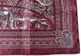 Hermes 2016 Bordeaux/Blanc/Noir "Entre Ciel et Mer" by Christine Henry Silk Bandana 55