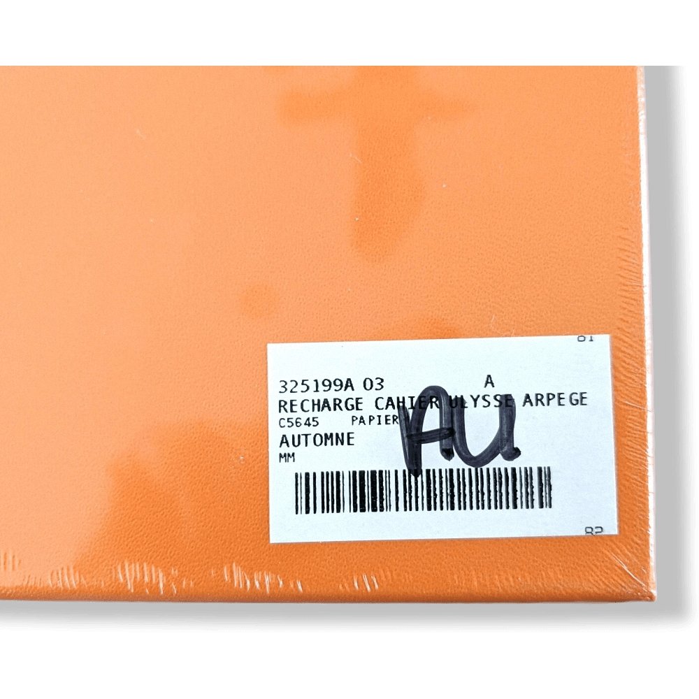 Hermes Etoupe Beige ULYSSE ARPEGE AUTOMNE MM Cahier NoteBook Refill, BNIB! - poupishop