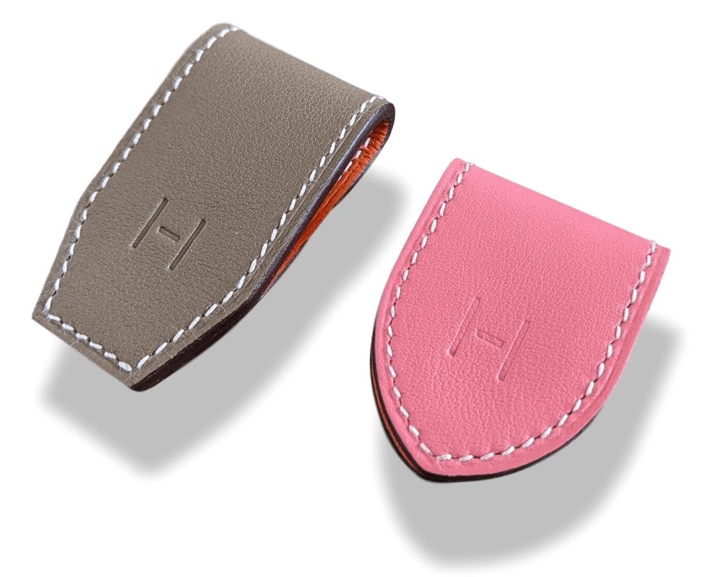 Hermes Etoupe/Rose AT'H SET OF 2 MAGNETS, BNIB! - poupishop