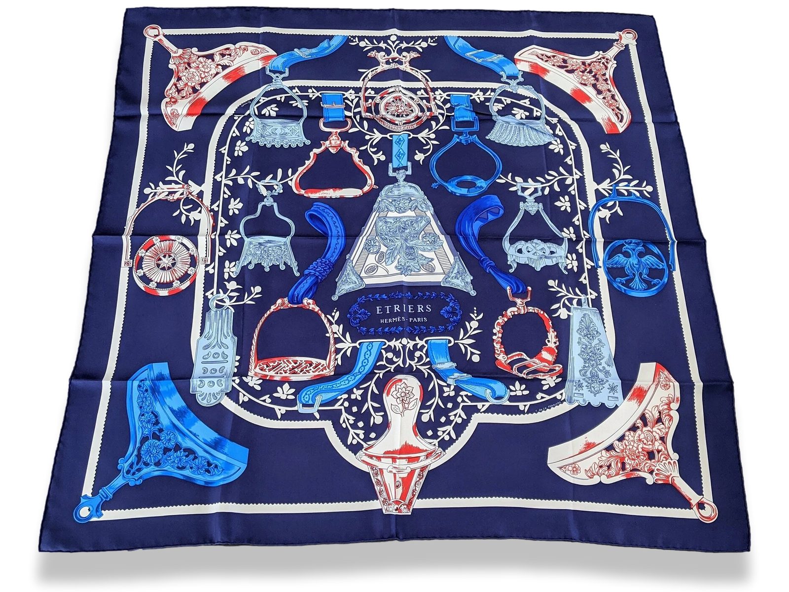 Hermes Marine/Rouge/Blanc ETRIERS REMIX by Francoise de la
