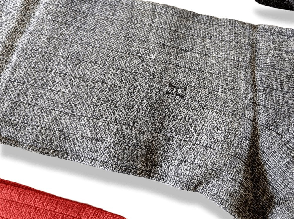 Hermes Fine Rib Virgin Wool MEN KIT 4PCS SOKS, BWTIB! - poupishop