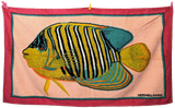 Hermes Vintage Cotton Terry "Fish" Beach Towel 90 x 150 cm