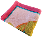 Hermes Vintage Cotton Terry "Fish" Beach Towel 90 x 150 cm