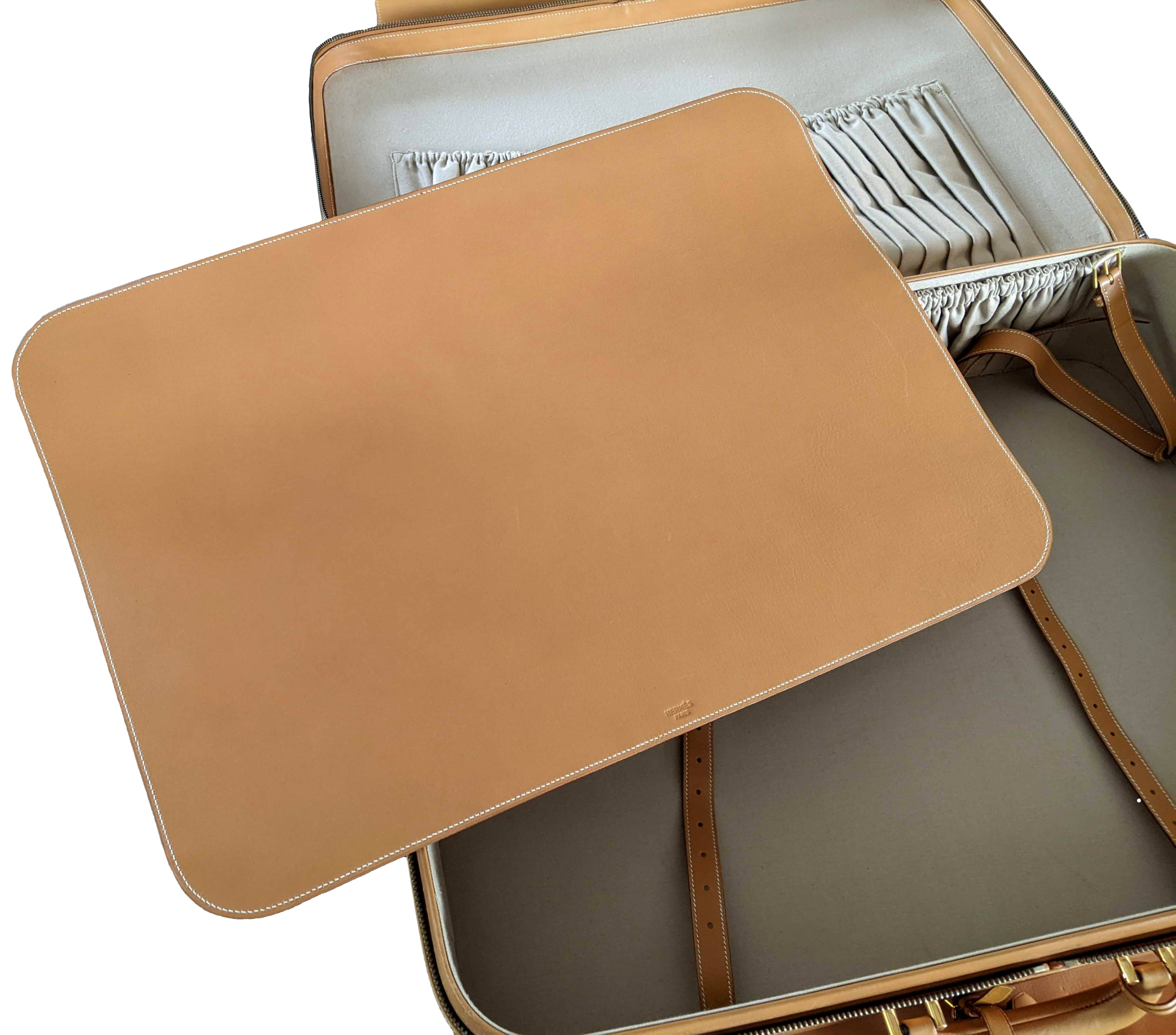 Hermes 1993 Vintage Calf " Flap Gusseted Suitcase " Valise Mallette, Exceptional and RARE !