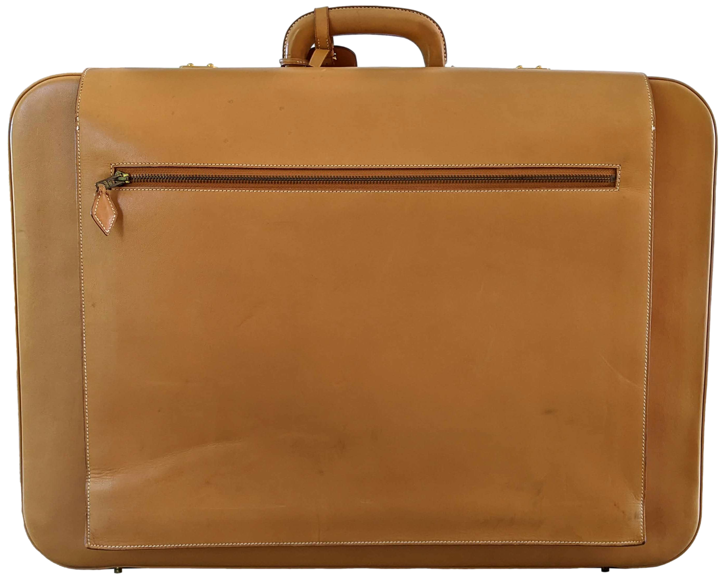 Hermes 1993 Vintage Calf " Flap Gusseted Suitcase " Valise Mallette, Exceptional and RARE !