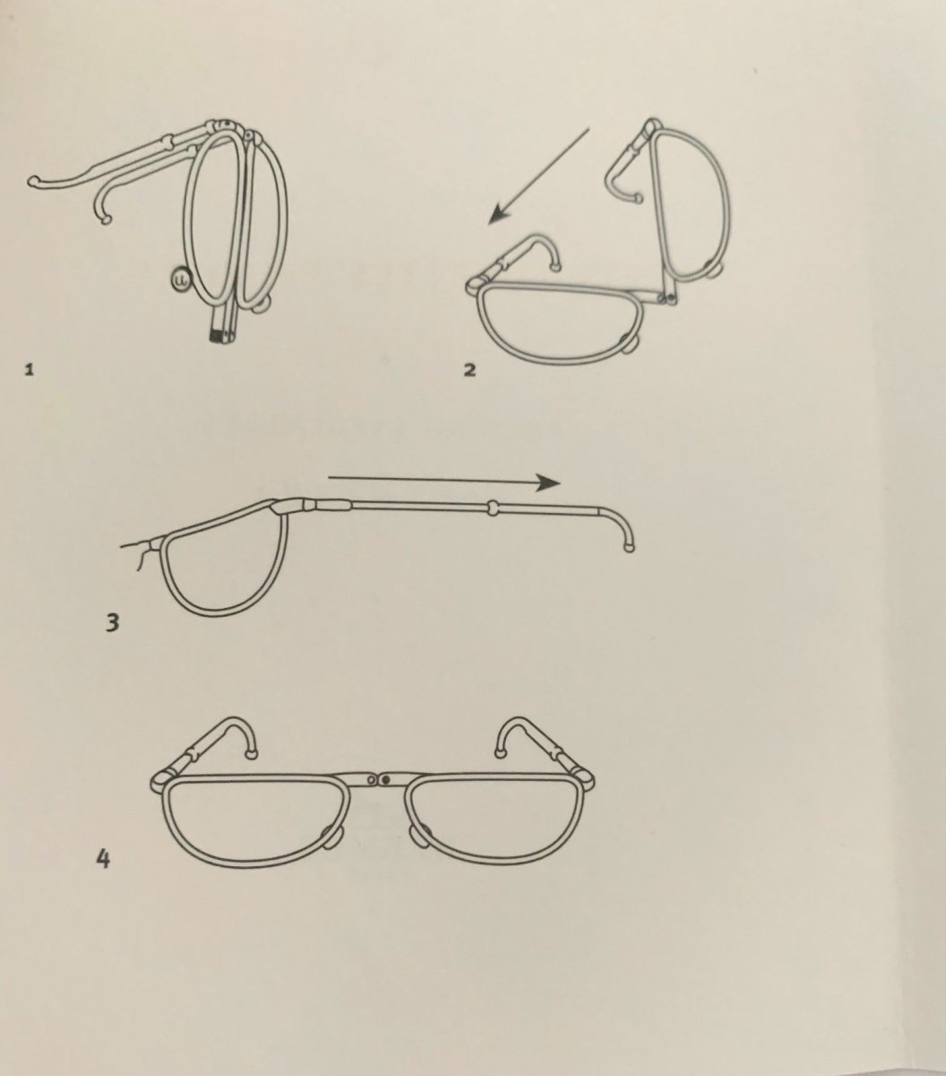 Hermes Folding Eyeglasses in Leather Cases Awarded at Moma New York, NIB! - poupishop