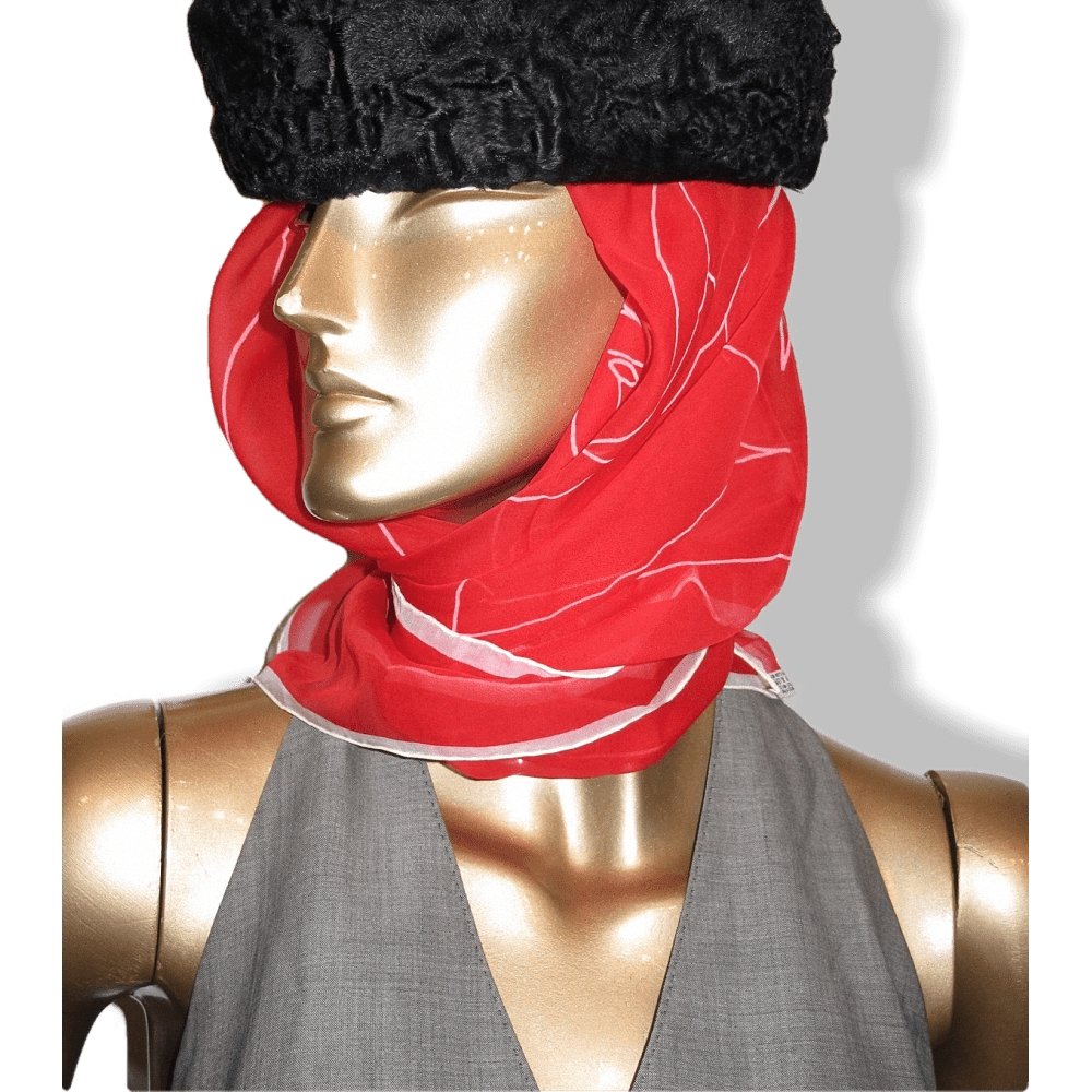 Folon & Hermes for the Marriage Valesca Dorst with Mathias Guerrand-Hermès in Marrakech Scarf 90