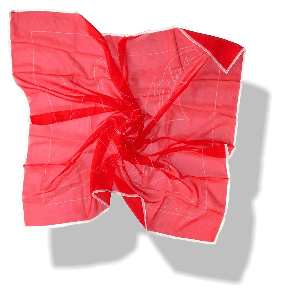 Folon & Hermes for the Marriage Valesca Dorst with Mathias Guerrand-Hermès in Marrakech Scarf 90
