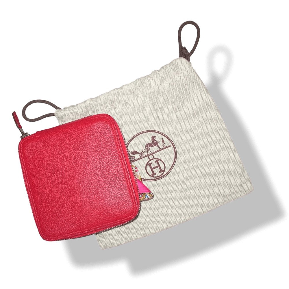 Hermes Fuchsia Red La Danse du cheval Marwari by Annie Faivre Silky Pop Bag, New! - poupishop