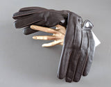Hermes [GL08] Men's Ebene Deer/Cashmere Cerf GANTS HOMME CLOUS DE SELLE Gloves, BNWTIB! - poupishop