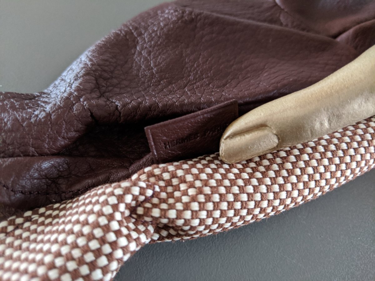 Hermes [GL12] Home Unisex Bi-Material GANTS DE JARDINAGE QUADRILLE- GARDENING Gloves, BNEW! - poupishop