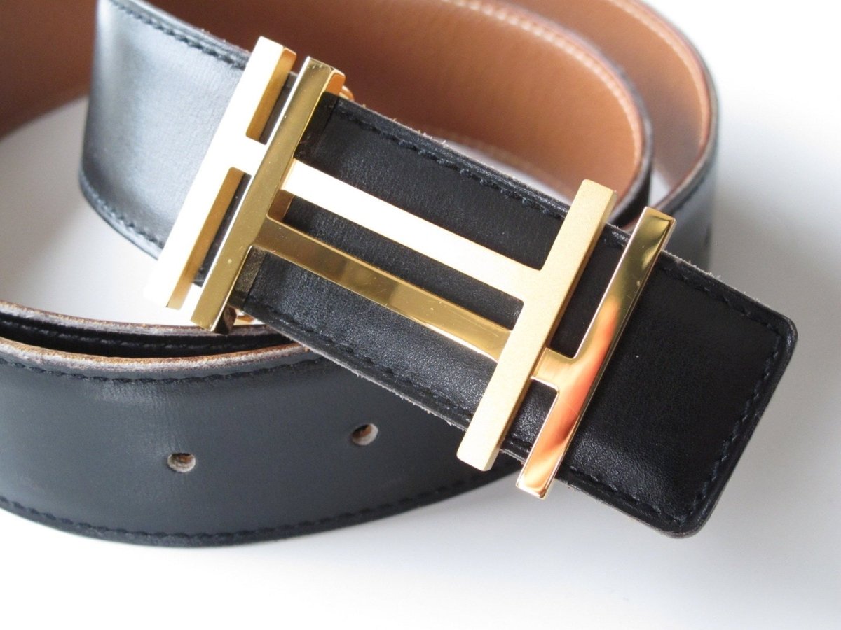 Hermes Gold Shiny/Matt H au Carre Buckle 32mm - poupishop