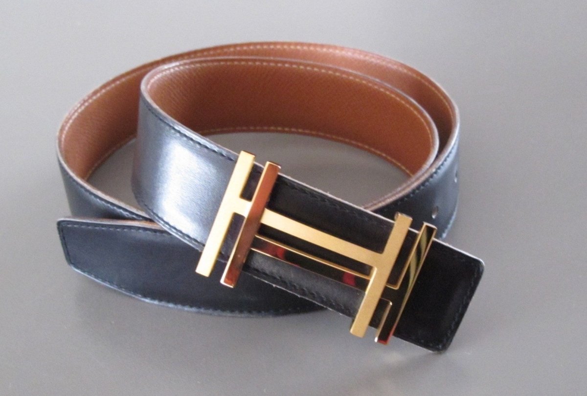 Hermes Gold Shiny/Matt H au Carre Buckle 32mm - poupishop