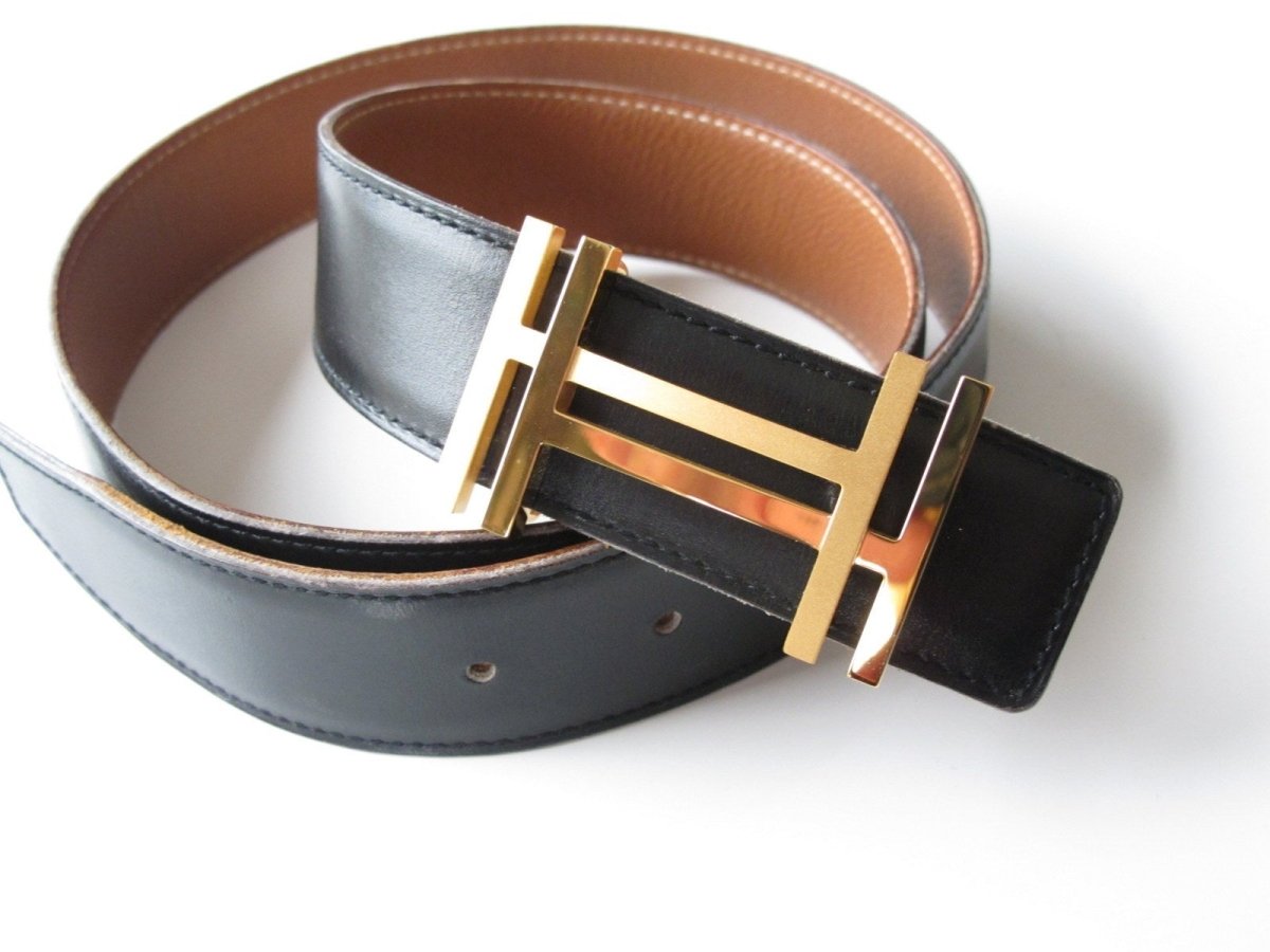 Hermes Gold Shiny/Matt H au Carre Buckle 32mm - poupishop