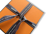 Hermes Gold Swift Leather/Palladium PENDANT CURIOSITE NECKLACE, BNIB! - poupishop