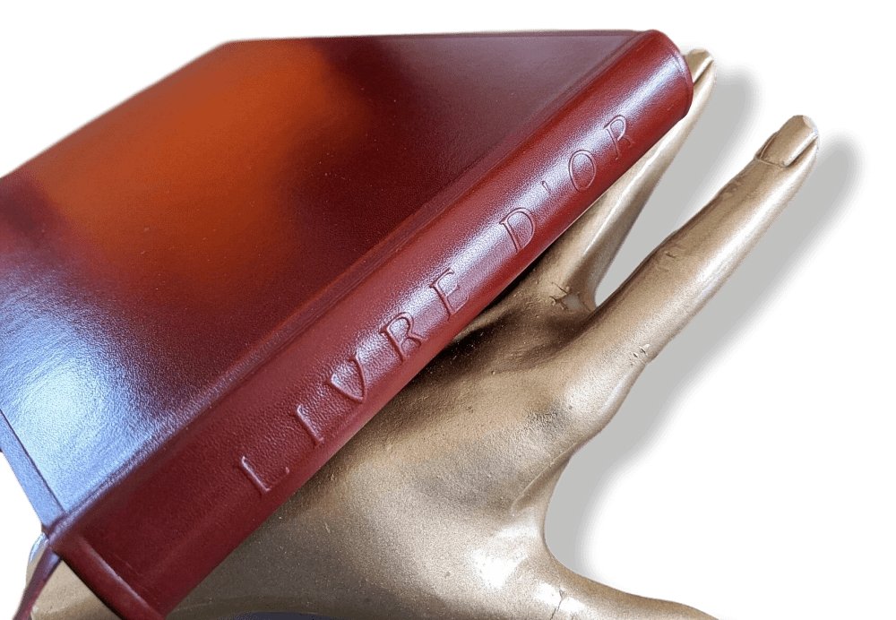 Hermes Gold/Burgundy Box Calsfskin Leather LIVRE D'OR Rare, BNIB! - poupishop
