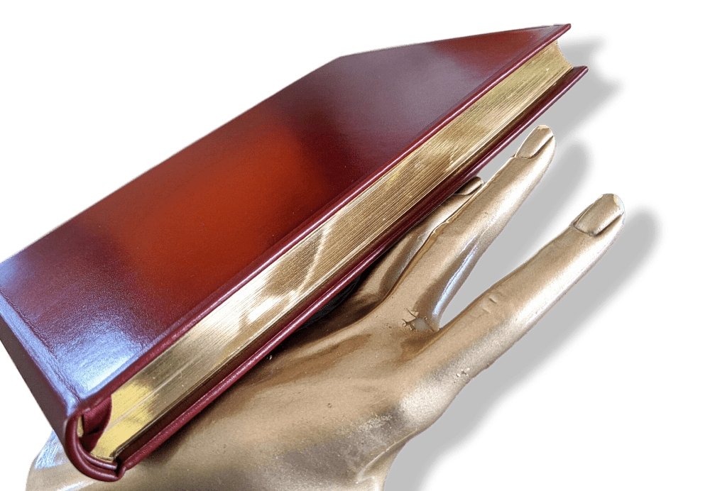 Hermes Gold/Burgundy Box Calsfskin Leather LIVRE D'OR Rare, BNIB! - poupishop