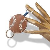 Hermes Gold/Pearl Blue Togo Collector's Baseball Key Ring Porte-Clés, BNIB! - poupishop