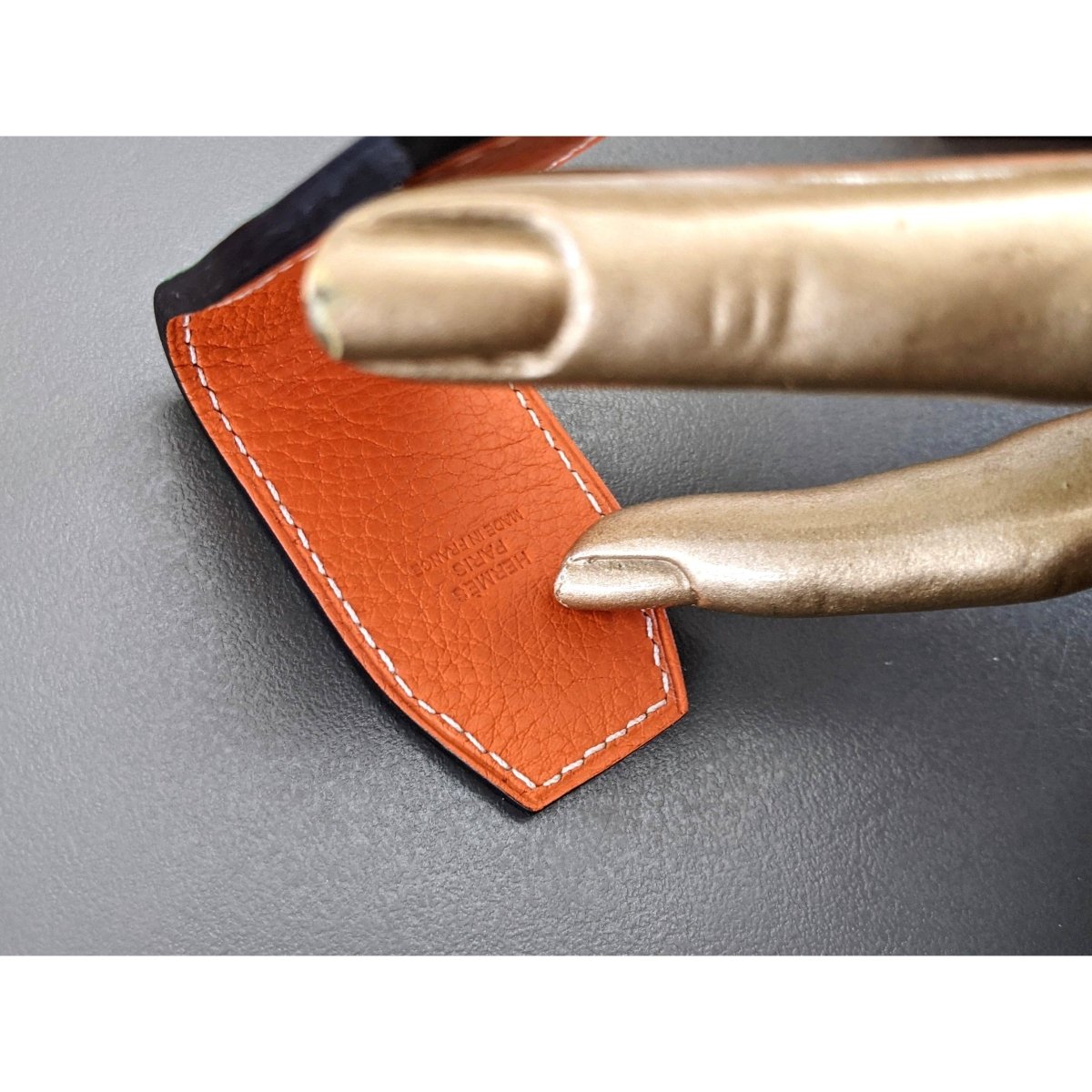 Hermes Green Bambou/Burgundy Red AT'H SET OF 2 MAGNETS, BNEW - poupishop