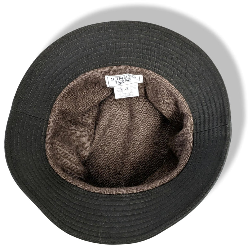 Hermes Green Bucket Lambswool/Cashmere ABBESSES Men's Bob Hat, New! - poupishop