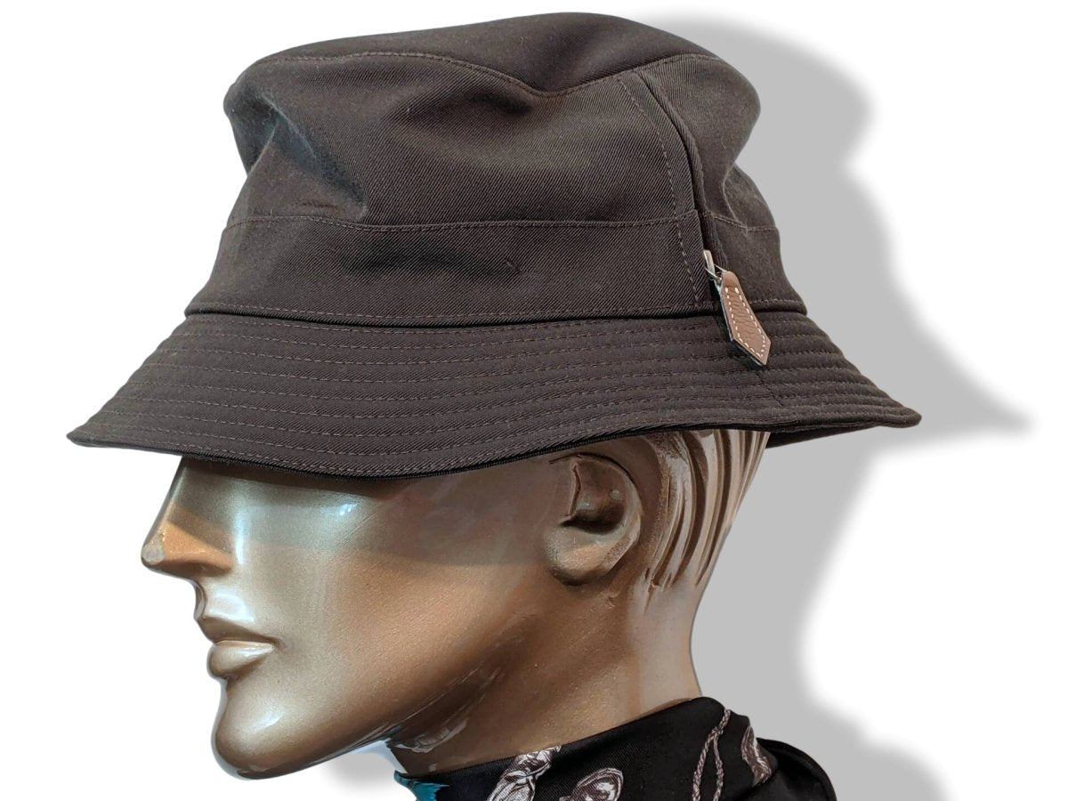 Hermes Green Bucket Lambswool/Cashmere ABBESSES Men's Bob Hat, New! - poupishop