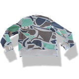 Hermes Green/Grey/Blue/Brown Double Plisse Bomber Jacket SzL, BNEW! - poupishop