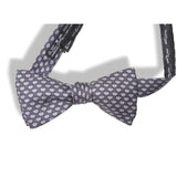 Hermes Grey Pearl Grey LADYBUGS Bow Tie Adjustable Size, New! - poupishop