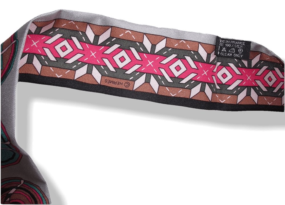 Hermes Grey Rasberry Belles du Mexique by Virginie Jamin Twilly, NIB! - poupishop