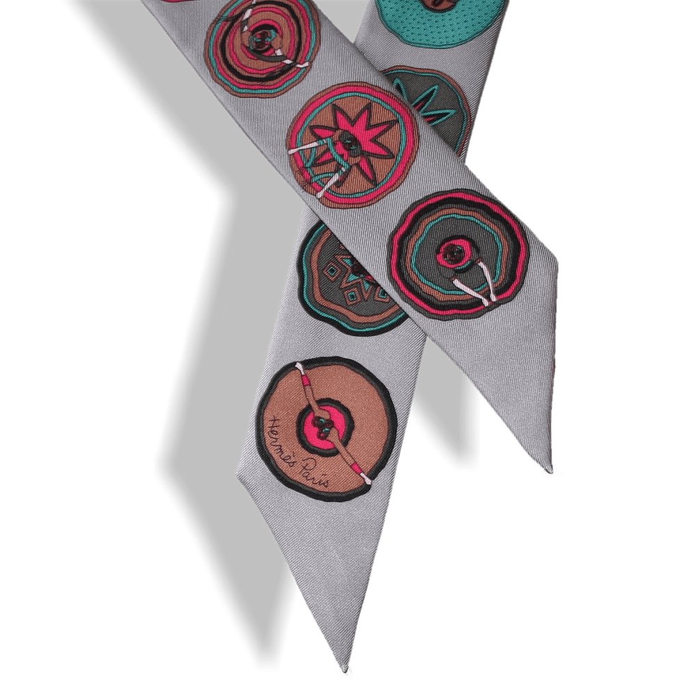 Hermes Grey Rasberry Belles du Mexique by Virginie Jamin Twilly, NIB! - poupishop
