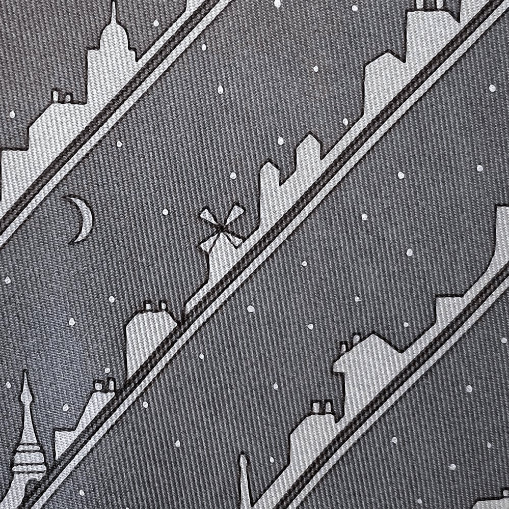 Hermes Grey Sous la Neige 100% Twill Silk Tie 9CM, NEW in Pochette! - poupishop