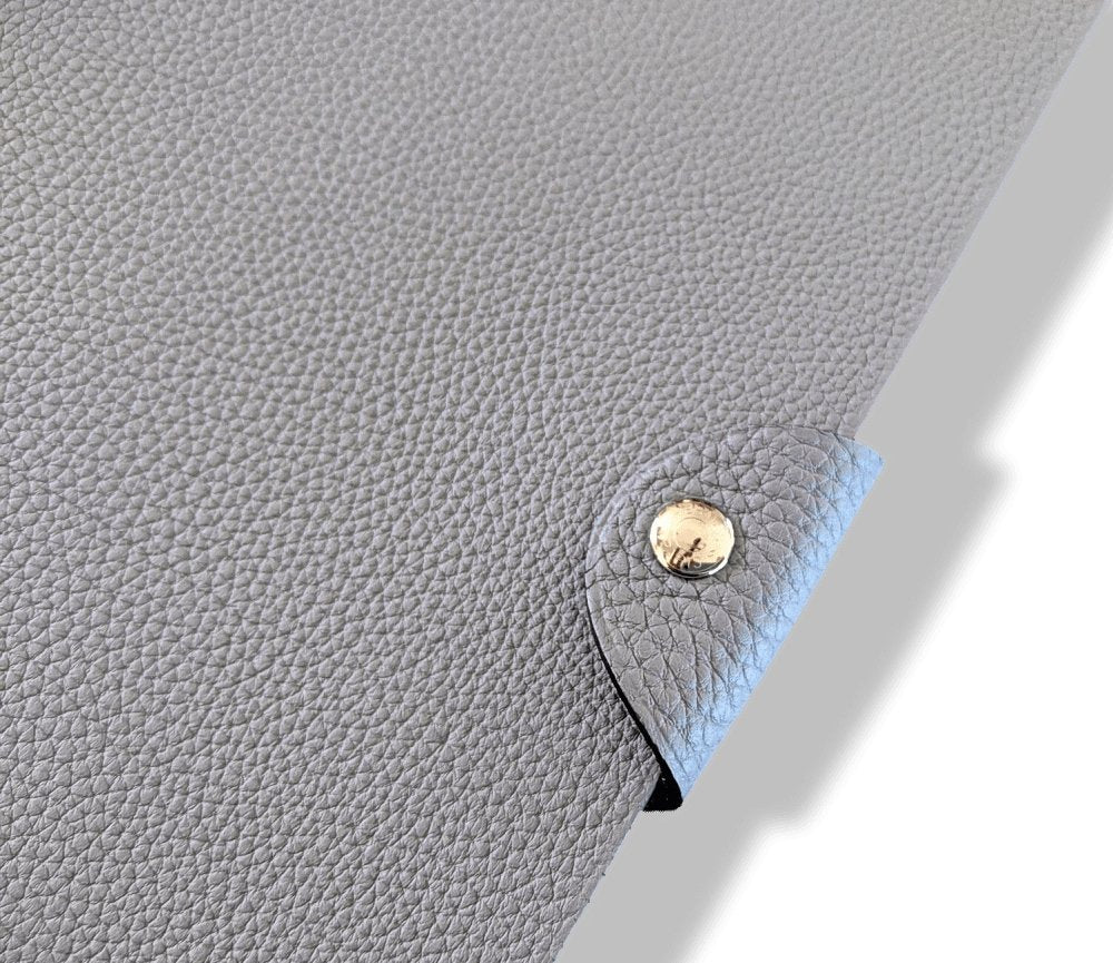 Hermes Gris Mouette Togo Calfskin ULYSSE GM NoteBook Cover, NWTIB! - poupishop