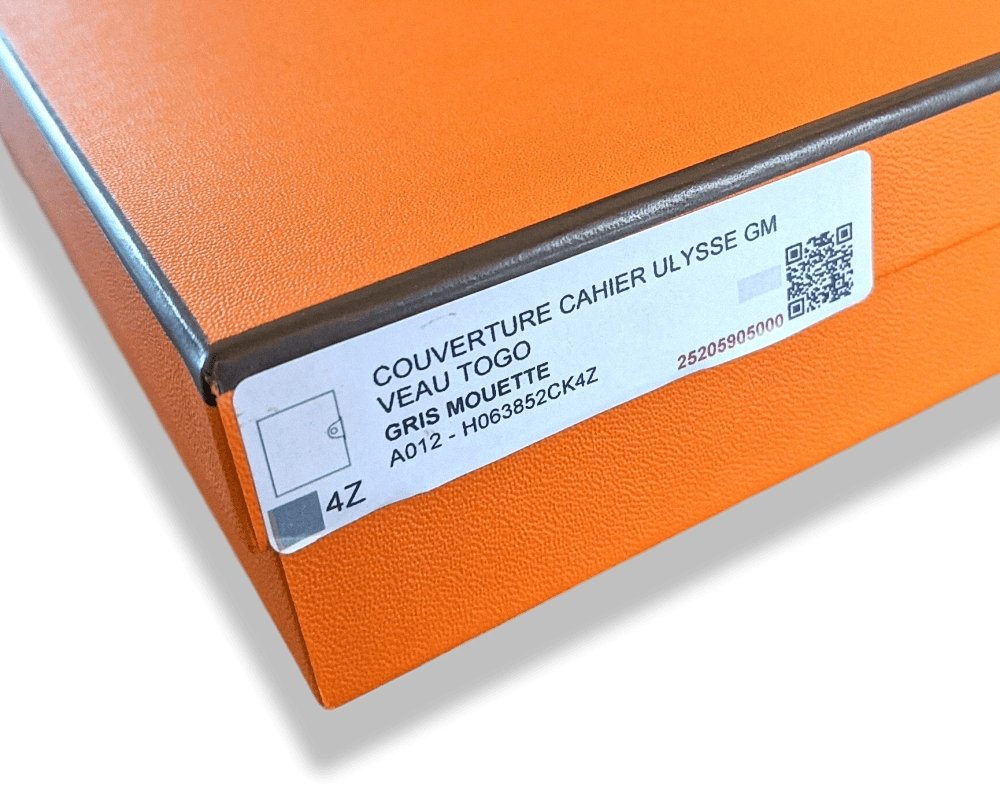 Hermes Gris Mouette Togo Calfskin ULYSSE GM NoteBook Cover, NWTIB! - poupishop