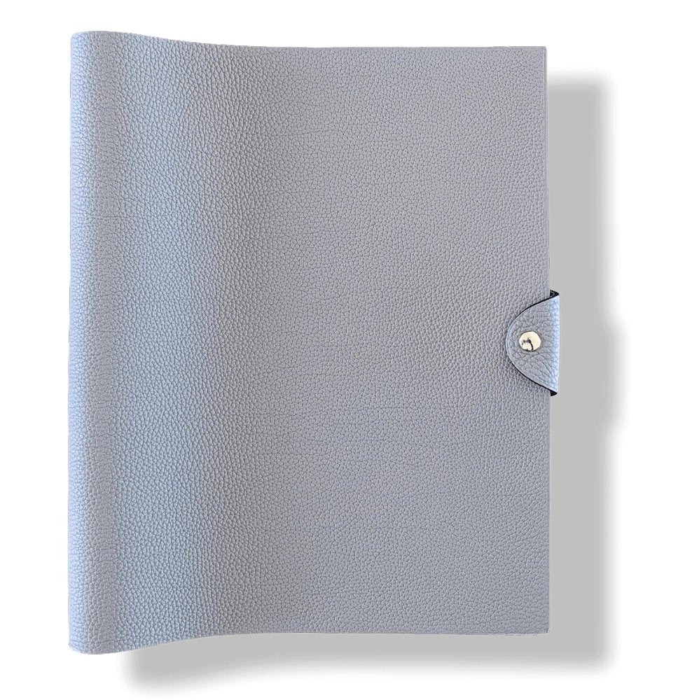 Hermes Gris Mouette Togo Calfskin ULYSSE GM NoteBook Cover, NWTIB! - poupishop