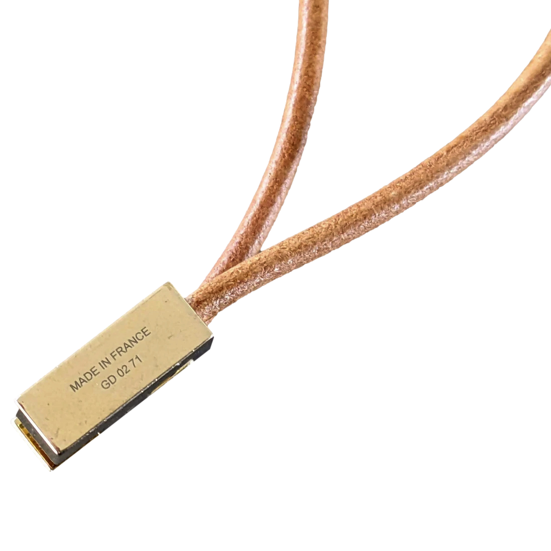Hermes Rouge/Bleu/Vert Enamel "H" Leather Rope Necklace